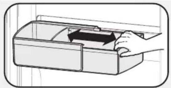 AEG RMB954E9VX - Slik flytter du dørskuff fra skinne til skinne - 1