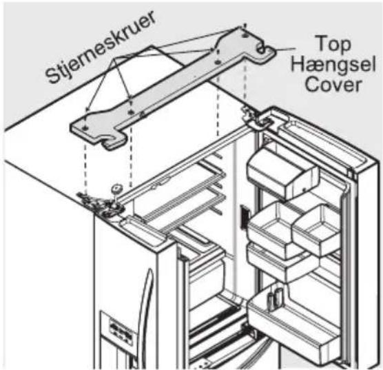 AEG RMB954E9VX - For å fjerne kjøleskapdørene: - 1