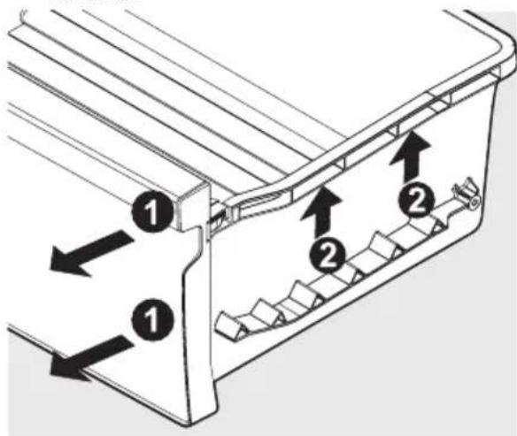 AEG RMB954E9VX - To remove the Ultra Fresh drawer for cleaning: - 1