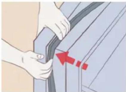 AEG RMB954E9VX - To fitting the door seal - 2