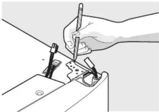 AEG RMB954E9VX - Sådan aftages køleskabslågen: - 2