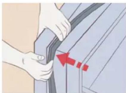 AEG RMB954E9VX - Oven tiivisteen asentaminen - 2