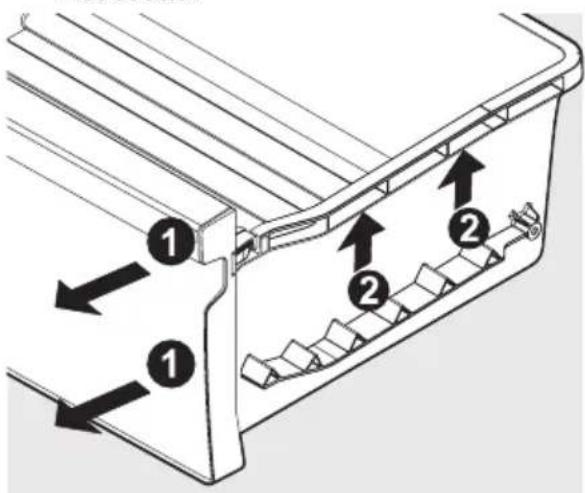 AEG RMB954E9VX - Per rimuovere il cassetto Ultra Fresh per la pulizia: - 1