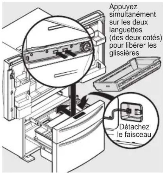AEG RMB954E9VX - Pour déposer le tiroir MultiSwitch/MultiChill - 1