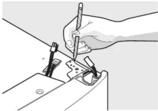 AEG RMB954E9VX - Per rimuovere gli sportelli del frigorifero: - 2