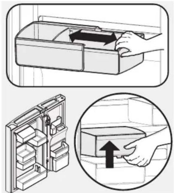 AEG RMB954E9VX - Deurvak van de ene naar de andere rail verplaatsen: - 1