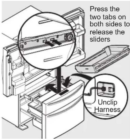 AEG RMB954E9VX - To remove the MultiSwitch/MultiChill drawer - 1