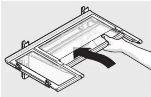 AEG RMB954E9VX - Zur Anpassung des Unterschubfachs/der Flip-Ablage: - 1