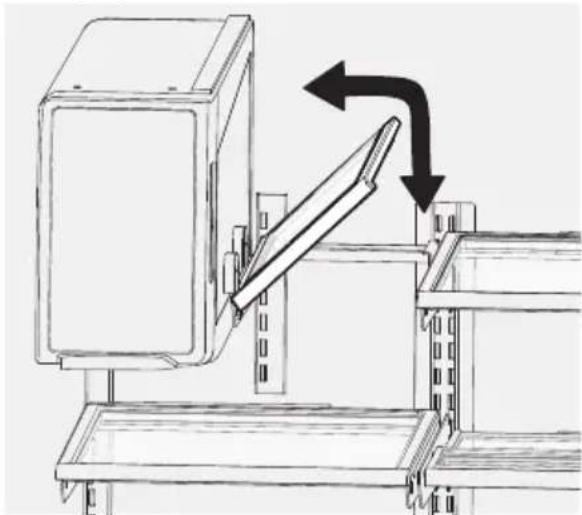 AEG RMB954E9VX - For å justere flipphylle: - 1