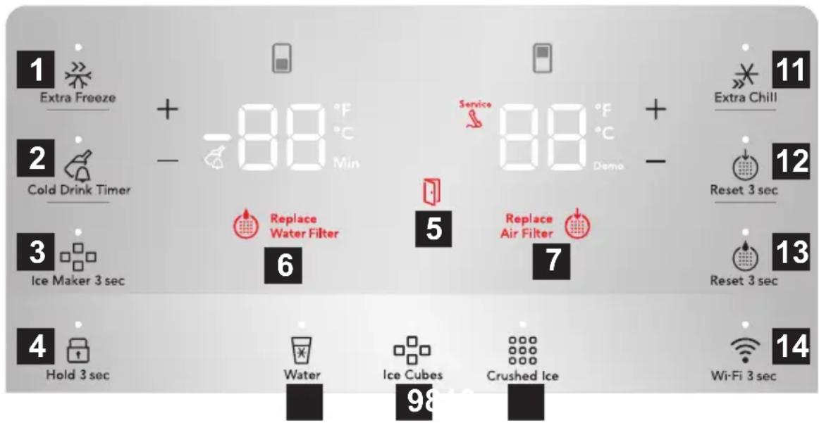 AEG RMB954E9VX - DISPLAY CONTROLS - 1