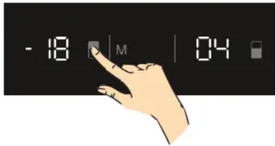 BARAZZA 1FCA6I - Definições de temperatura do congelador - 1