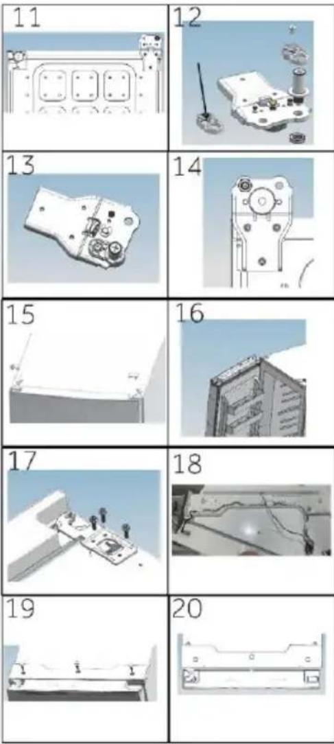 HAIER H4F226WDH1 - Étapes de montage (Fig. 10.9): - 1