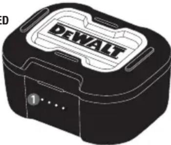DEWALT DXMA1902092E - INDICADOR LED - ESTOJO DE CARREGAMENTO - 2