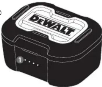 DEWALT DXMA1902092E - INDICATORE LED-CUSTODIA DI RICARICA - 1