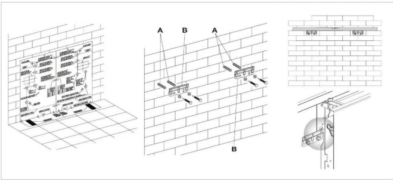 DAIKIN FWXV15ABTV3 - A Wall plugs Brackets - 1