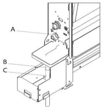 DAIKIN FWXV15ABTV3 - Installation der Kondensatauslassleitung in der vertikalen Version - 1