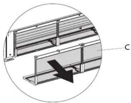 DAIKIN FWXV15ABTV3 - Entnehmen der Filterzellen - 3