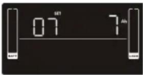 V7 UPS1RM2U30001N - Totale AH-instelling voor de accu - 1