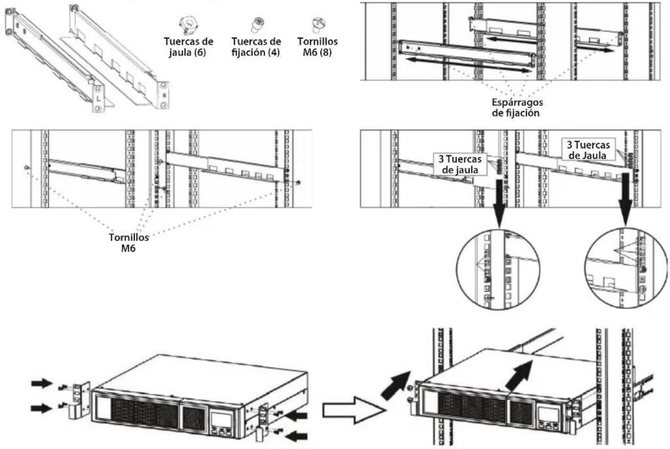 V7 UPS1RM2U30001N - Instalación en bastidor - 2