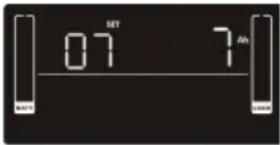 V7 UPS1RM2U30001N - Impostazione della capacità totale in AH della batteria - 1