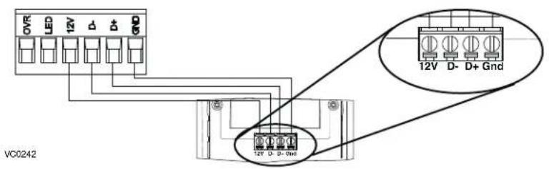 vänEE V160H80RT - BRANCHEMENT DE LA COMMANDE MURALE PRINCIPALE OPTIONNELLE AVANCÉE À ÉCRAN TACTILE - 1