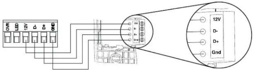 vänEE V160H80RT - BRANCHEMENT DE LA COMMANDE MURALE PRINCIPALE OPTIONNELLE DÉSHUMIDISTAT OU AUTOMATIQUE - 1