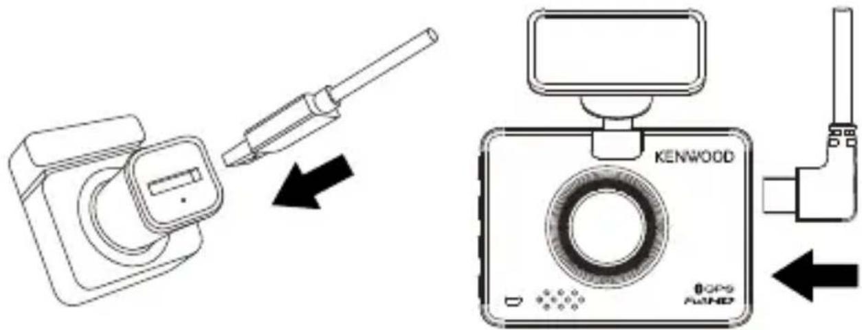 KENWOOD DRVA310W - BRANCHEMENT SUR UNE PRISE D'ALIMENTATION DE LA VOITURE - 1