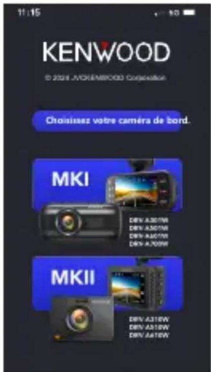 11:15 KENWOOD © 2026 JAVOREMBOOD Corporation Choisissez votre caméra de bord. MKI DEV A307W DEV A307W DEV A307W DEV A700W MKII DEV A318W DEV A318W DEV A418W
