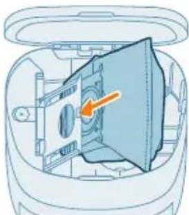 PHILIPS HomeRun 2000 Series XU2100 - Udskiftning af stovposen - 4