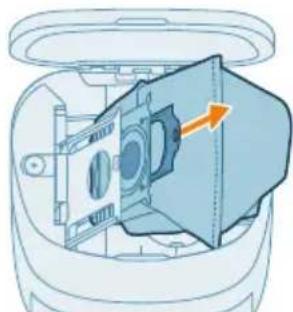 PHILIPS HomeRun 2000 Series XU2100 - Substituir o saco para o po - 3