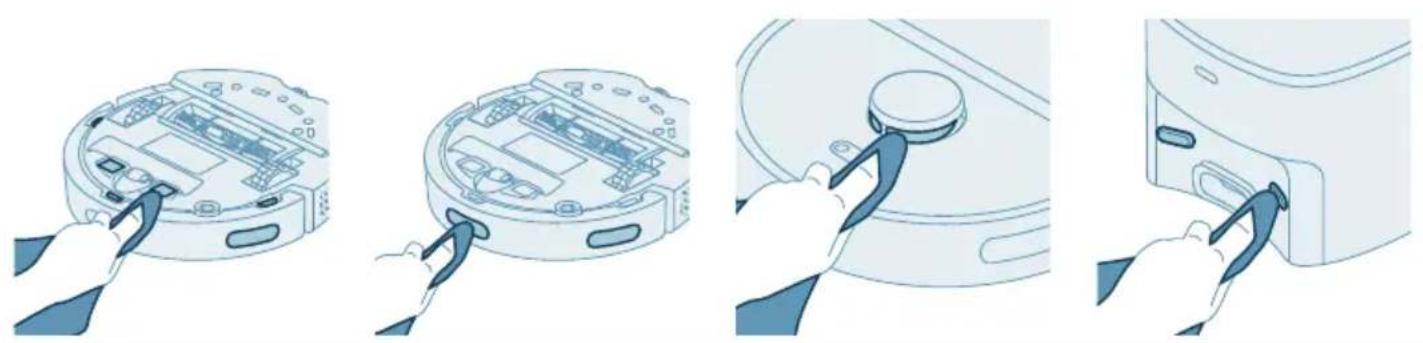 PHILIPS HomeRun 2000 Series XU2100 - Sensörler, temas noktaları ve Kılıtesi sinal penceresini temizleme - 1