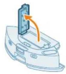 PHILIPS HomeRun 2000 Series XU2100 - Cum se curăță laveta de curățareși recipientul pentru graf Curățați laveta de curățare lavabilă - 5