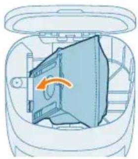 PHILIPS HomeRun 2000 Series XU2100 - Auswechseln des Staubbeutels - 5