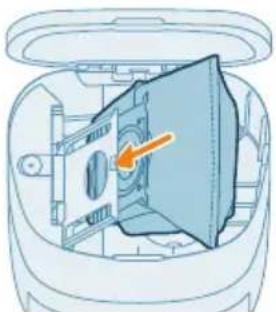 PHILIPS HomeRun 2000 Series XU2100 - Výmena vrecka na prach - 2