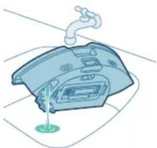 PHILIPS HomeRun 2000 Series XU2100 - Reinigung des Wasserbehalters - 4