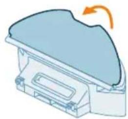 PHILIPS HomeRun 2000 Series XU2100 - Cum se curăță laveta de curățareși recipientul pentru graf Curățați laveta de curățare lavabilă - 1