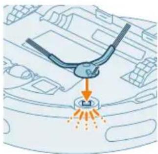 PHILIPS HomeRun 2000 Series XU2100 - Cleaning the side brush - 3