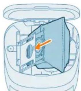 PHILIPS HomeRun 2000 Series XU2100 - De stofzuigerzak verrangen - 4