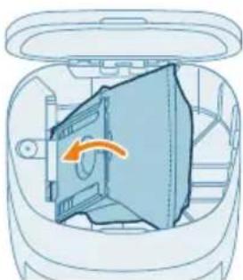 PHILIPS HomeRun 2000 Series XU2100 - Wymiana worka na kurz - 5