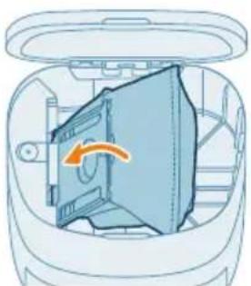PHILIPS HomeRun 2000 Series XU2100 - Смяна на побучкata за прах - 5