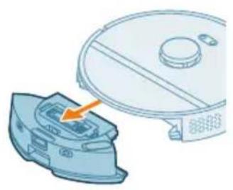 PHILIPS HomeRun 2000 Series XU2100 - Czyszczenie wiktadki do mopa i pojemnika na kurz Czyszczenie wiktadki do mopa - 5