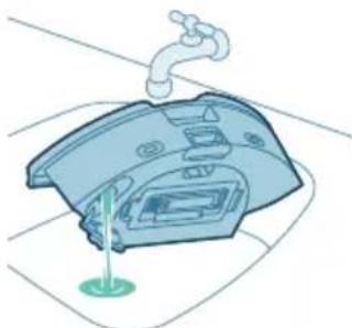 PHILIPS HomeRun 2000 Series XU2100 - Limpieza del deposito de agua - 4