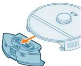 PHILIPS HomeRun 2000 Series XU2100 - How to clean the mop pad and the dust bin - 5
