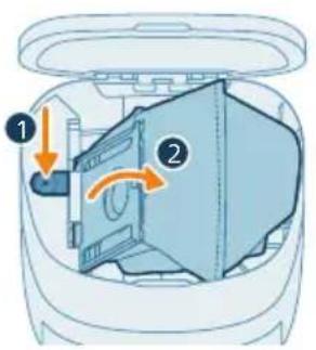 PHILIPS HomeRun 2000 Series XU2100 - Remplacement du sac à poussière - 2