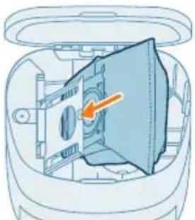 PHILIPS HomeRun 2000 Series XU2100 - Смяна на побучкata за прах - 4
