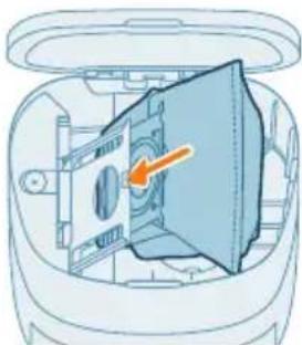 PHILIPS HomeRun 2000 Series XU2100 - Wymiana worka na kurz - 4