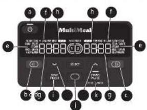 CROCK POT MultiMeal - CONTROL PANEL - 1