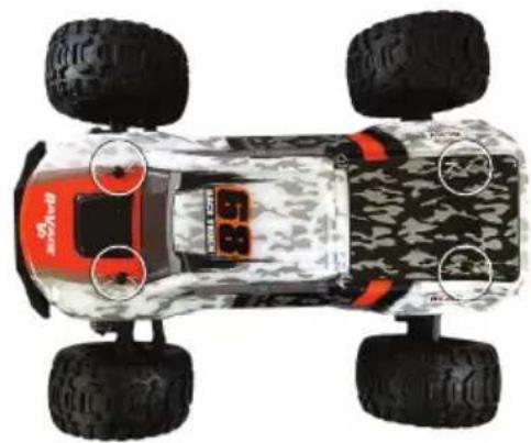 Reely RaVage 4x4 V2 - c) Remove/replace the cover - 1