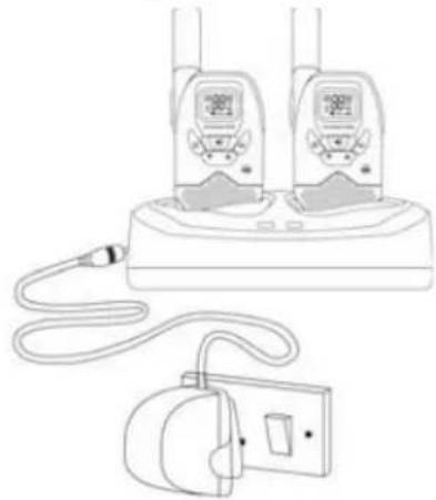 Esscom TwinTalker 9210 - Chargement des batteries - 1