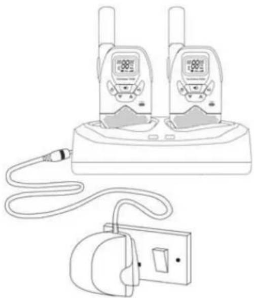 Esscom TwinTalker 9210 - Charging batteries - 1